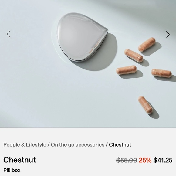 ALESSI Chestnut Pill Box - Picture 5 of 6